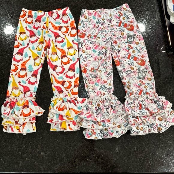 Bundle of Winter Ruffle Pants 2T - Picture 1 of 6